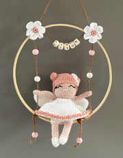 Petit ange rose personnalisable