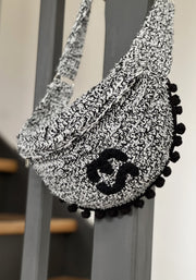 Sac banane gris et noir