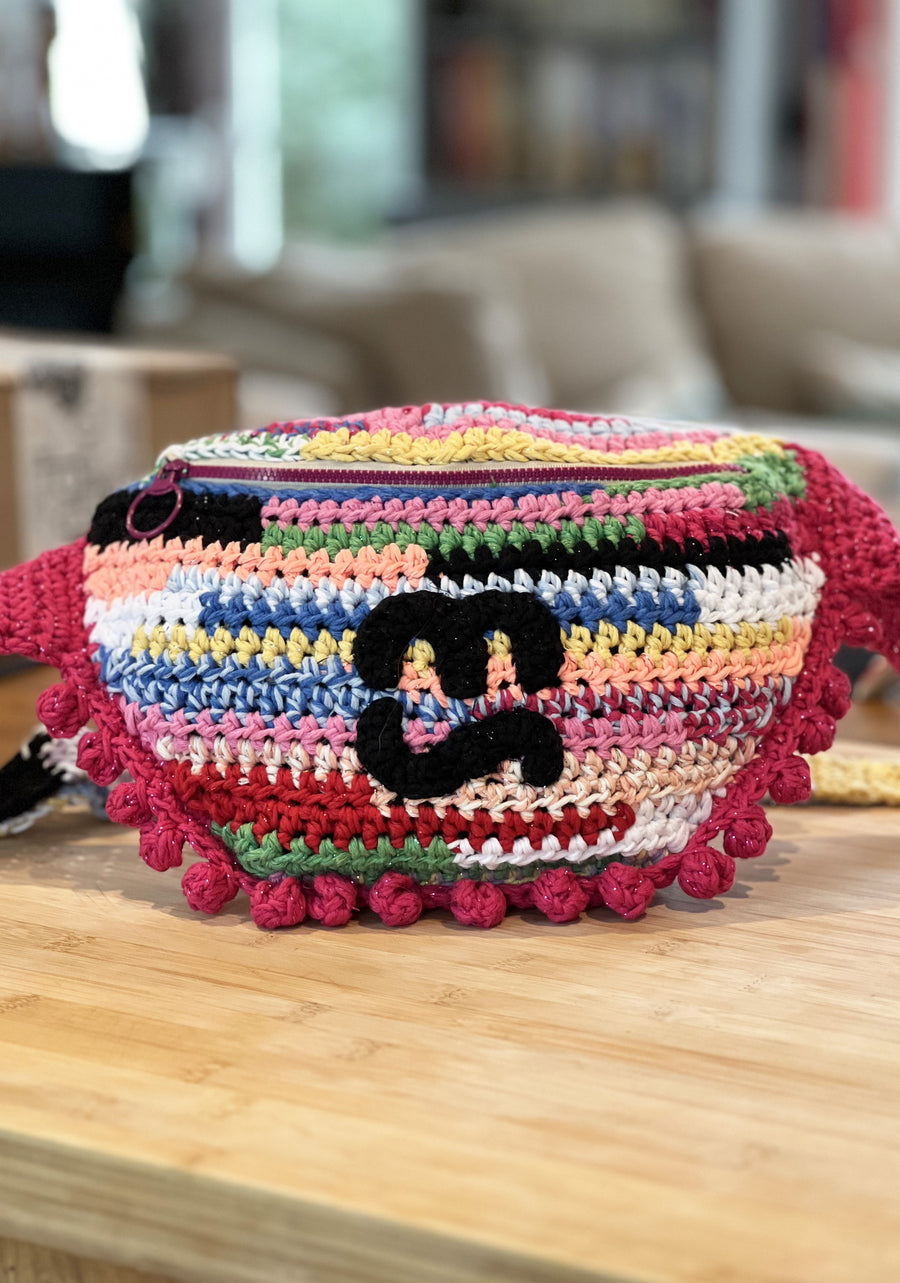 Sac banane multicolore