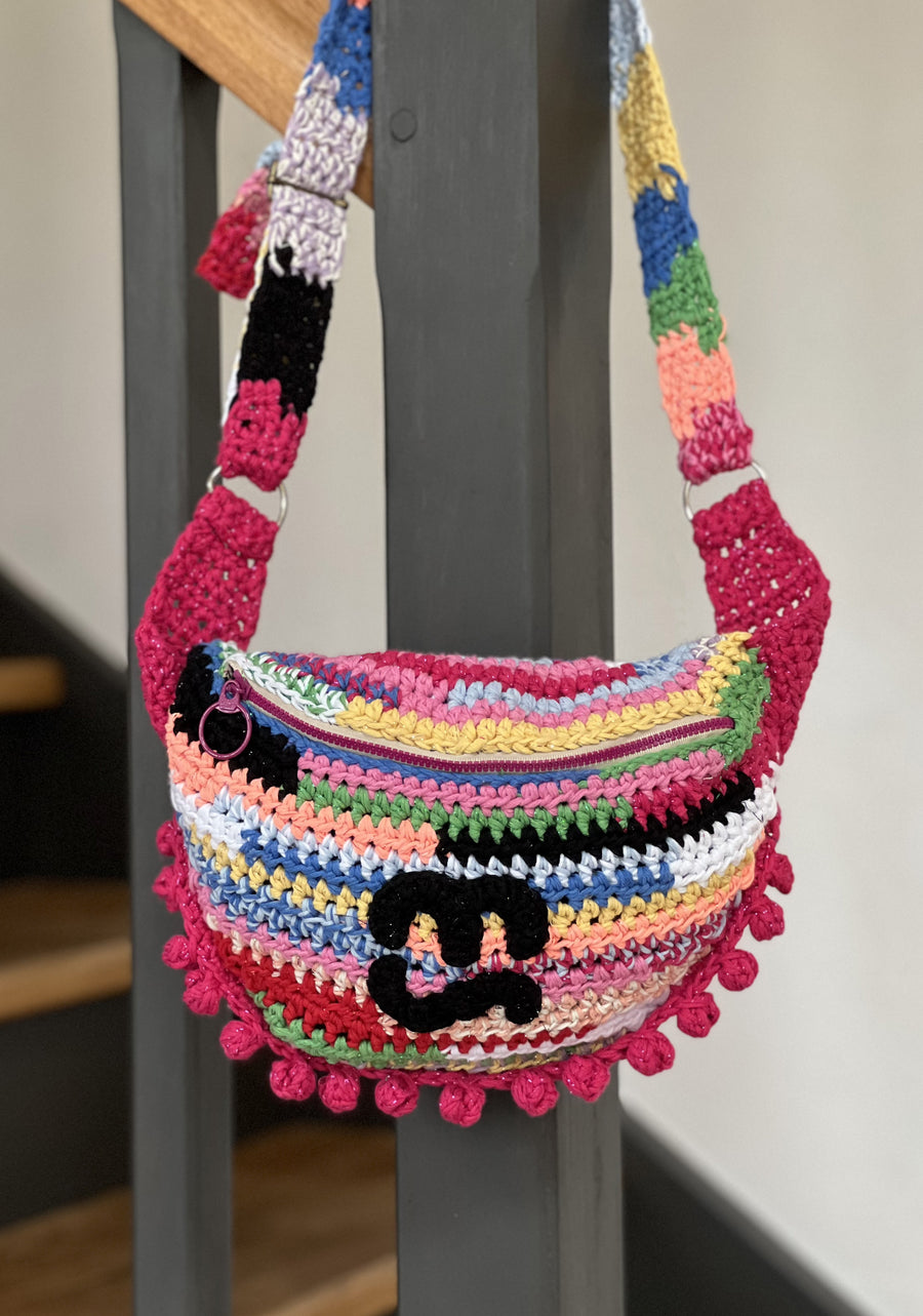 Sac banane multicolore