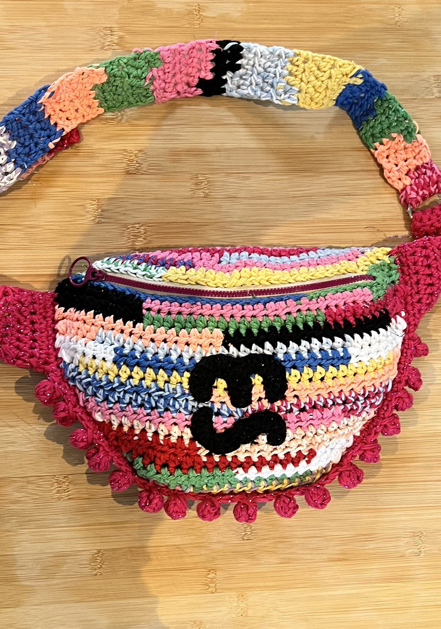 Sac banane multicolore