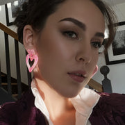 Coeur fantaisie, nacre rosé