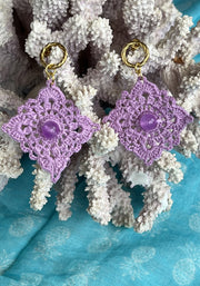 Contis mauve et perle