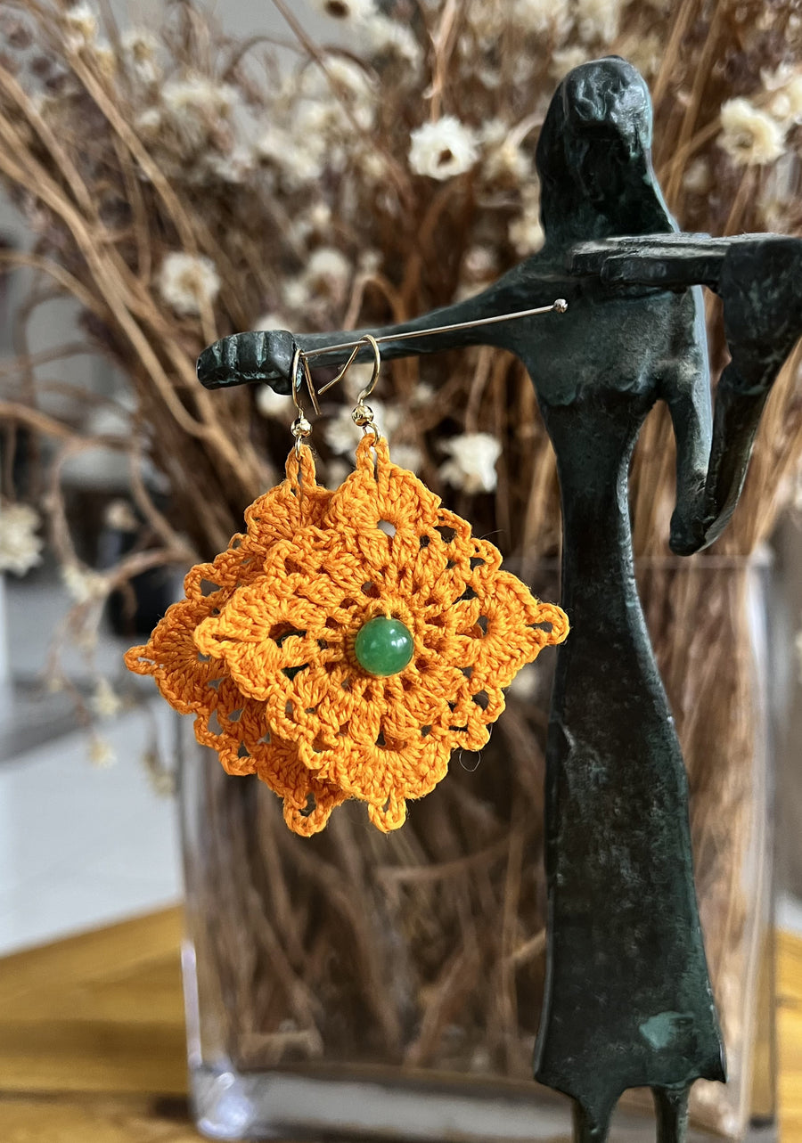 Contis orange et perle
