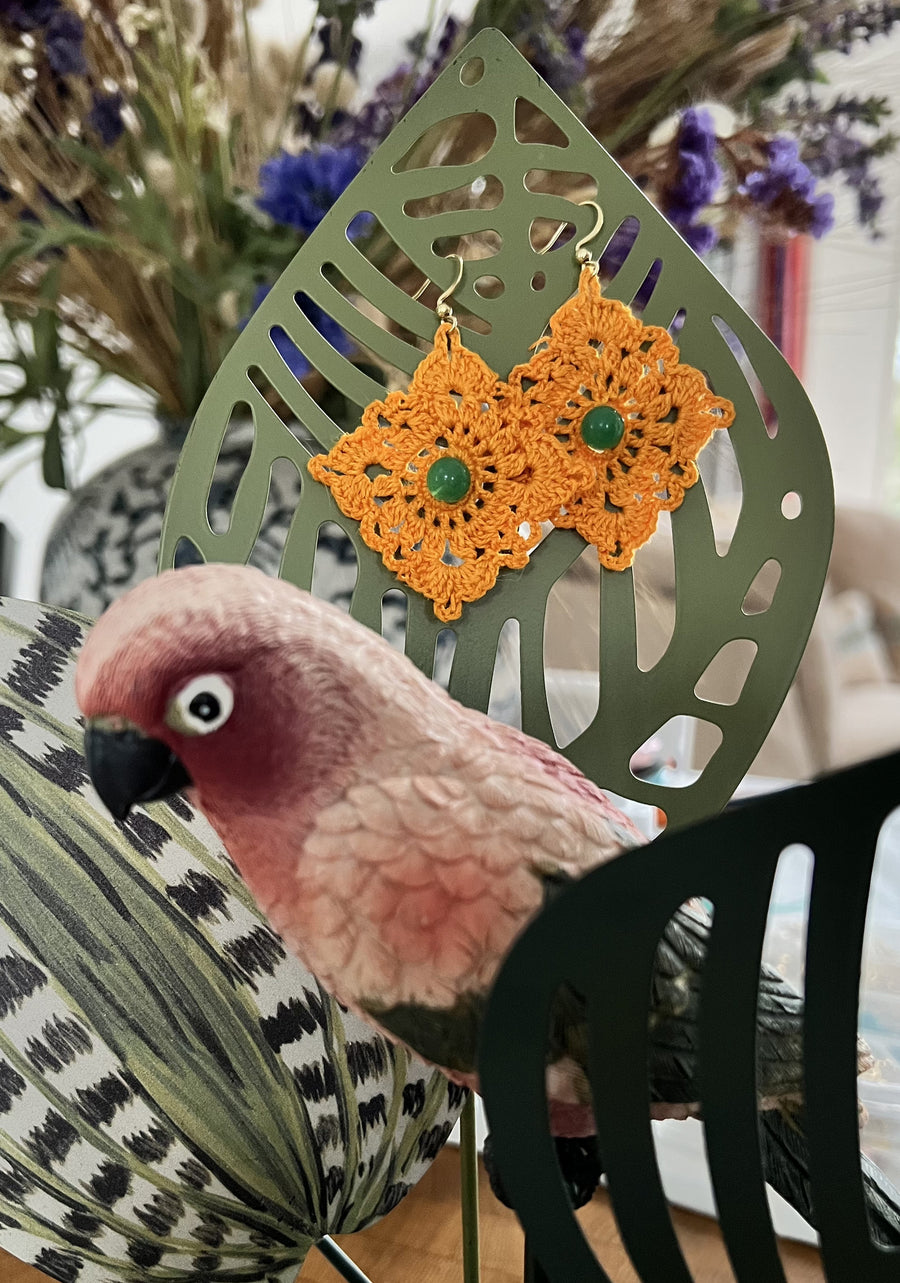 Contis orange et perle