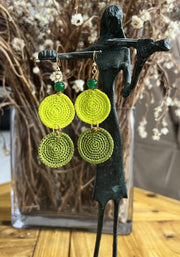 Contis pendants verts