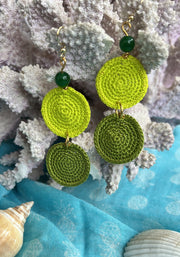 Contis pendants verts
