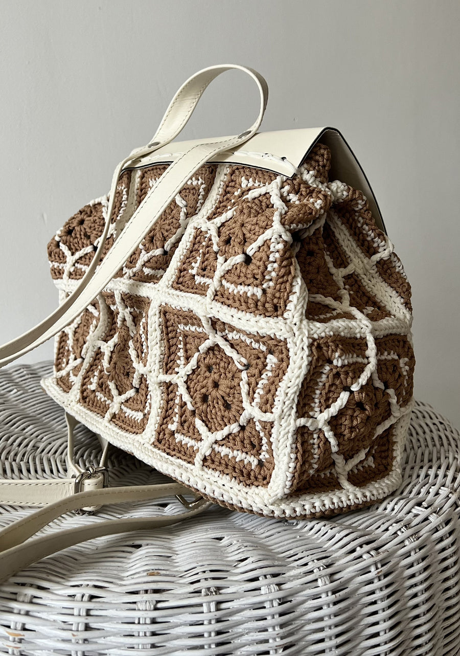 Sac à dos cuir et granny