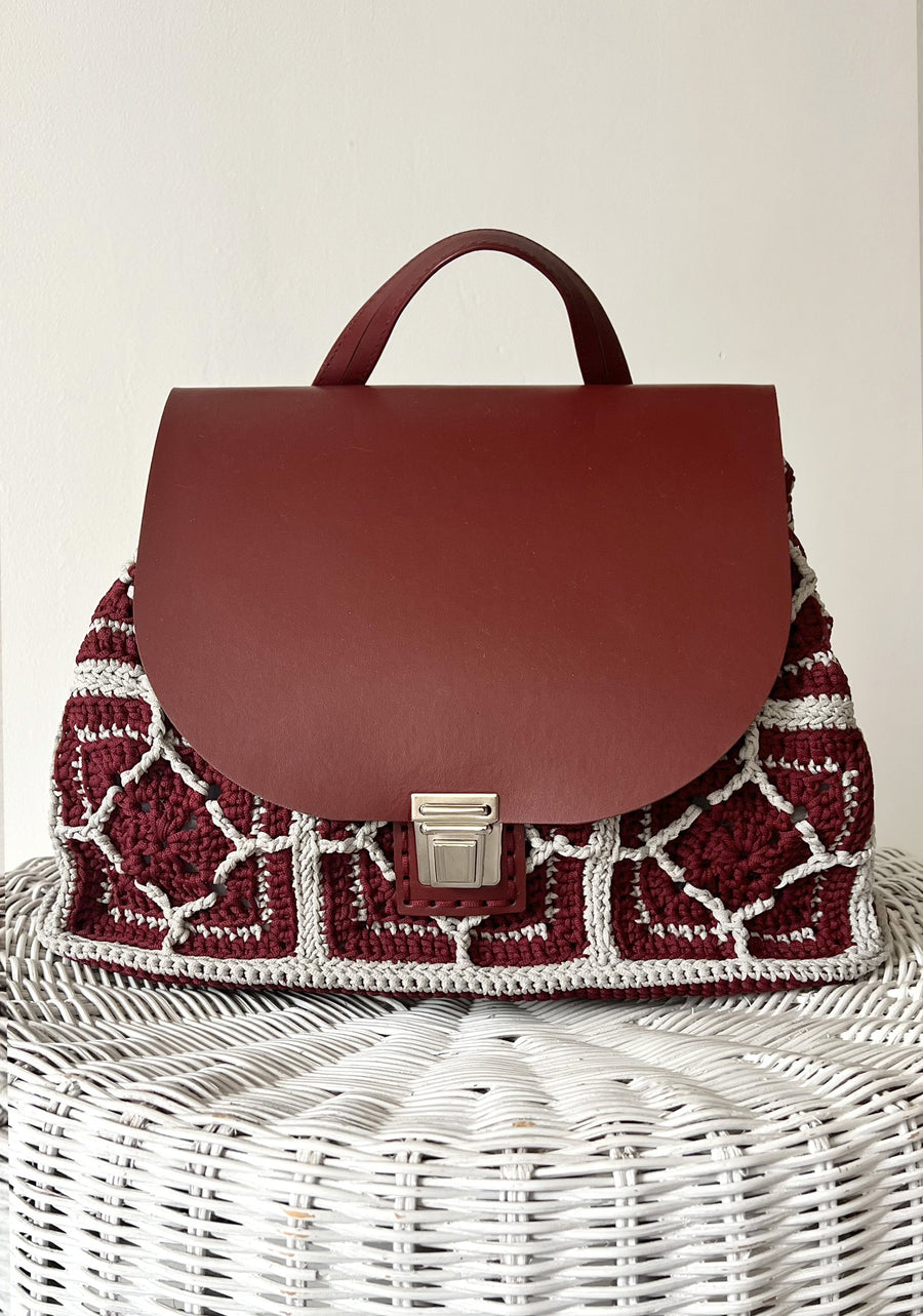 Sac à dos cuir et granny