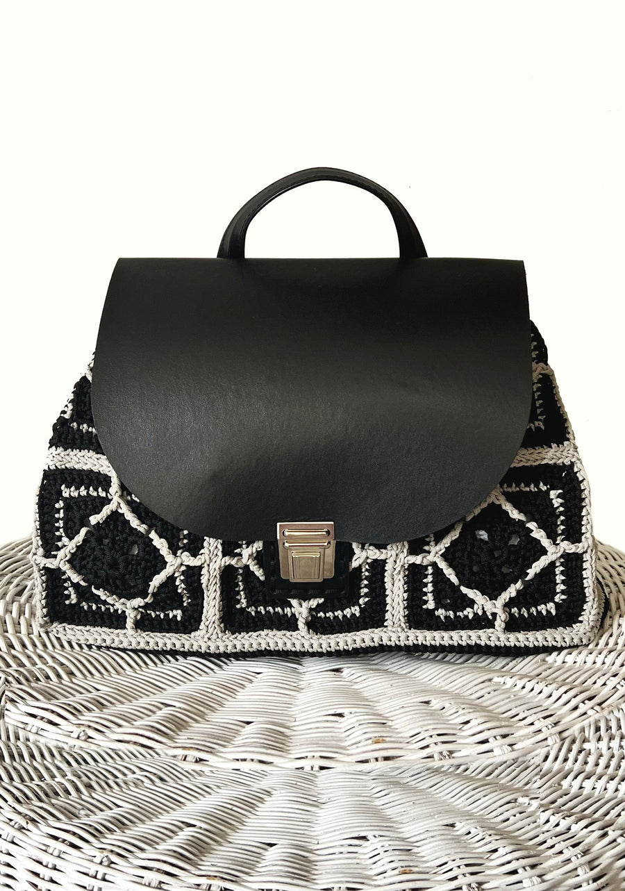 Sac à dos cuir et granny